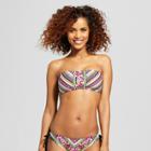 Women's Bandeau Bikini Top - Mossimo Multi Stripe S,