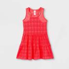 Girls' Crochet Solid Cover Up - Cat & Jack Pink