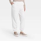 Women's French Terry Jogger Pants - Prologue White