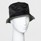 Women's Reversible Rain Bucket Hat - A New Day Black