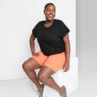 Women's Plus Size Short Sleeve Boxy Baby T-shirt - Wild Fable Black