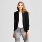 Women's Cable Knit Cocoon Cardigan - Mossimo Supply Co. Black