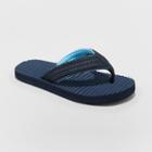 Boys' Willis Flip Flop Sandals - Cat & Jack Navy (blue)