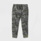Toddler Boys' Woven Pull-on Pants - Cat & Jack Camo Green