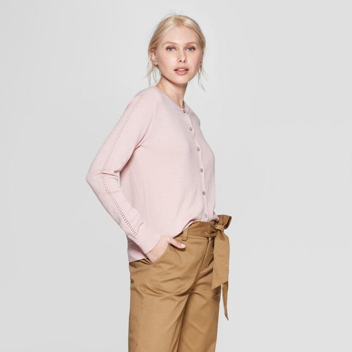 Women's Long Sleeve Crewneck Cardigan - A New Day