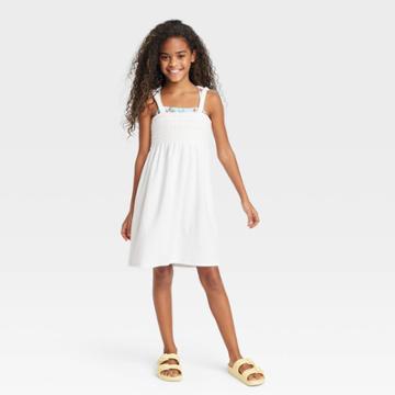 Girls' Terry Cover Up Dress - Cat & Jack White