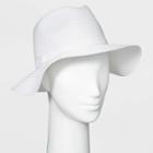 Women's Packable Essential Straw Panama Hat - A New Day White