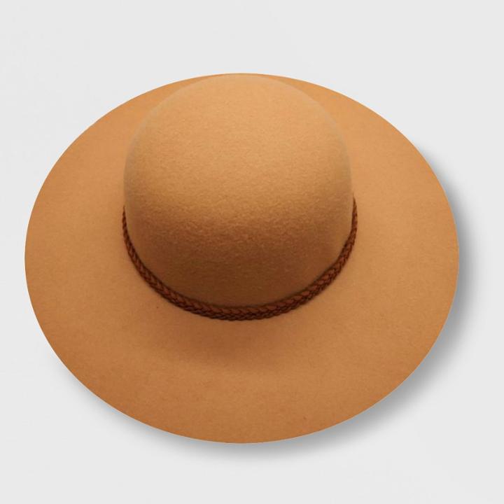 Genuine Kids From Oshkosh Toddler Girls' Faux Felt Floppy Hat - Tan