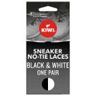 Kiwi Sneaker No-tie Shoe Laces - Black And White