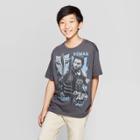 Boys' Wwe Logo Short Sleeve T-shirt - Charcoal Gray