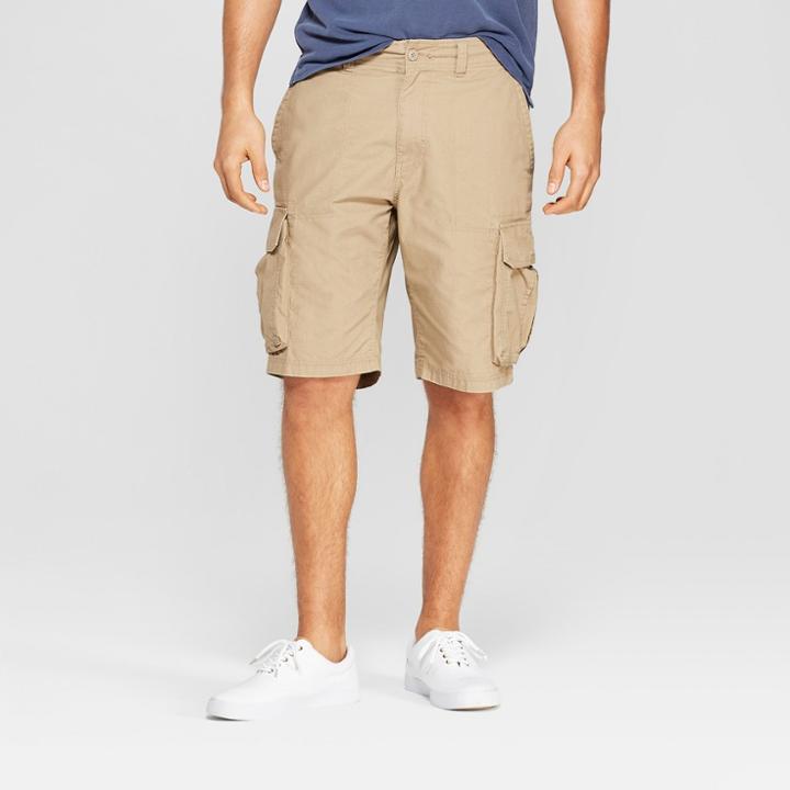 Men's 11 Cargo Shorts - Goodfellow & Co Tan 31,