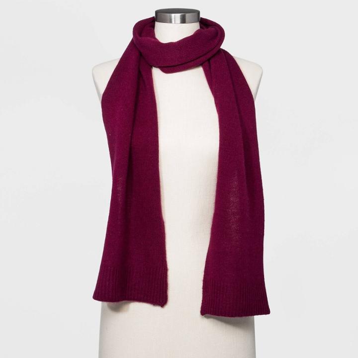 Women's Cashmere Scarf - A New Day Burgundy