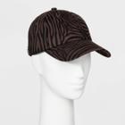 Women's Brushed Soft Hand Cotton Canvas Baseball Hat - Wild Fable Black,