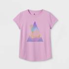 Girls' Short Sleeve Mountain Graphic T-shirt - All In Motion Violet