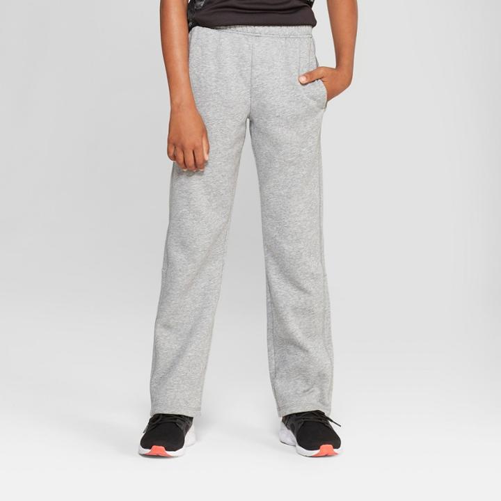 Boys' Cotton Fleece Pants - C9 Champion Cool Gray Heather S, Light Grey Heather