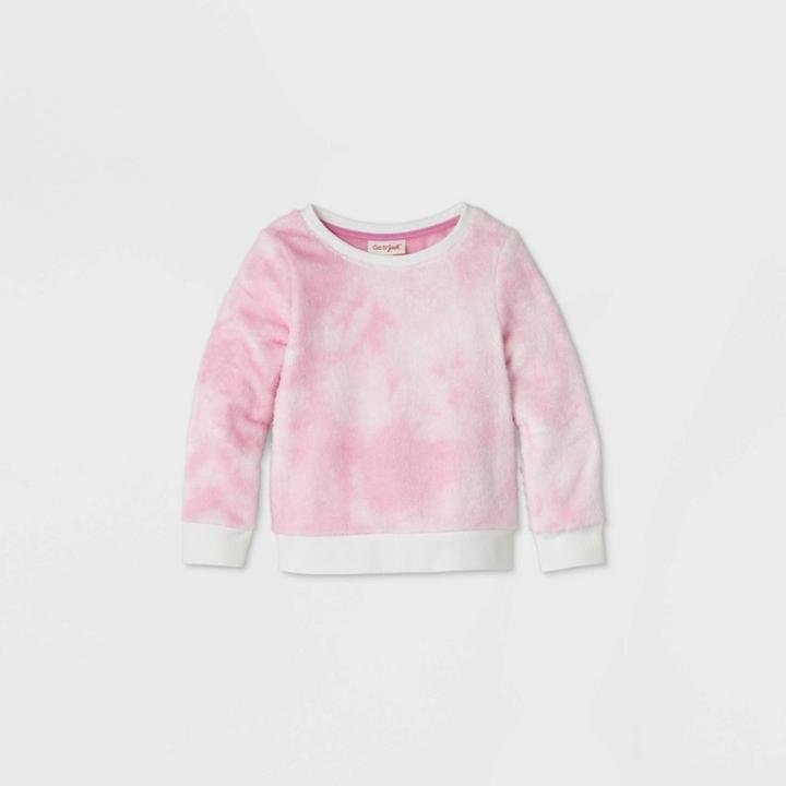 Toddler Girls' Sherpa Pullover - Cat & Jack Pink