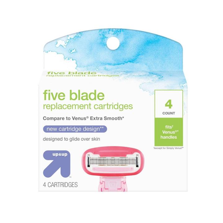 Women's Five Blade Fits Cartridges 4ct - Up&up ,