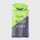 Boys' Take More Risks Print Tank Top - Cat & Jack Green