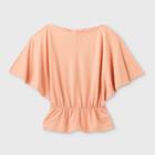 Women's Dolman Short Sleeve Boat Neck T-shirt - Prologue Coral Xs, Women's, Pink