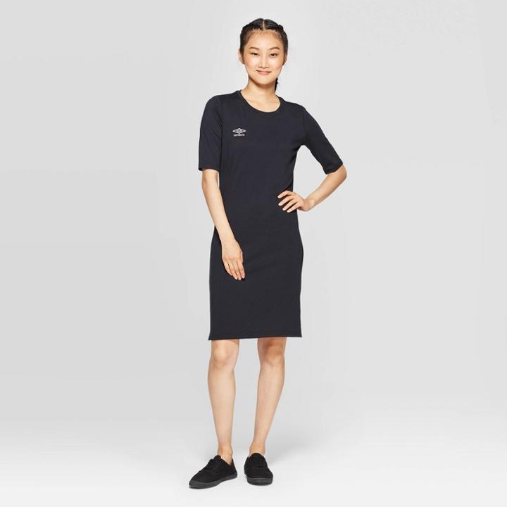 Umbro Women's 3/4 Side Tape Dress - Black