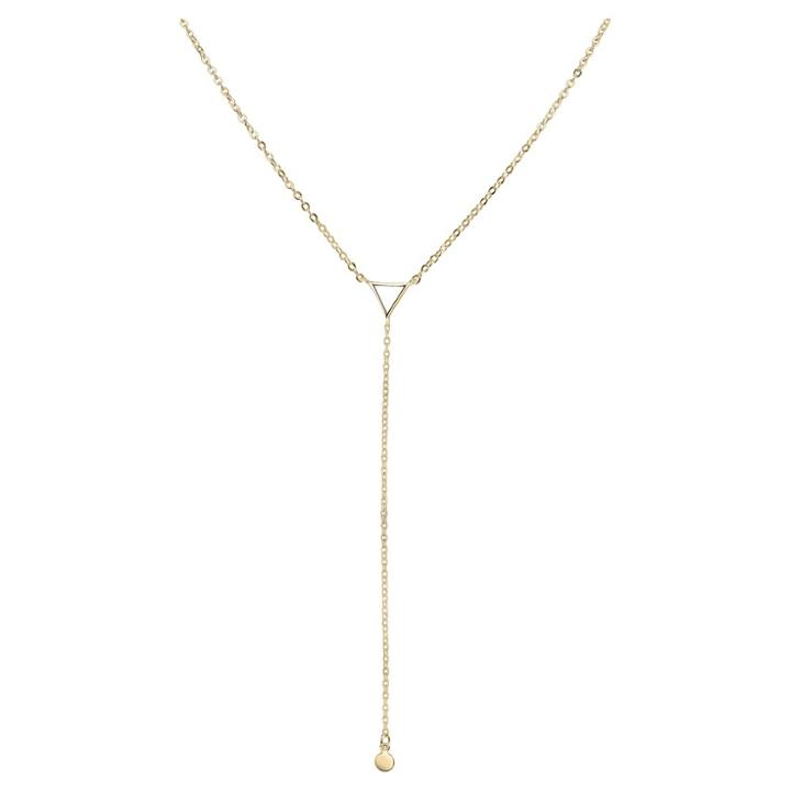 Target Women's Triangle Y-necklace In Silver Plated - Gold