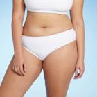 Juniors' Plus Size Terry Cheeky Bikini Bottom - Xhilaration White