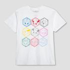 Boys' Pokemon 9 Hexagons Short Sleeve Graphic T-shirt - White