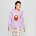 Girls' Long Sleeve Tie Front Highland Cow Graphic T-shirt - Cat & Jack Purple