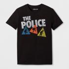 Target Men's Short Sleeve The Police Crew T-shirt - Black