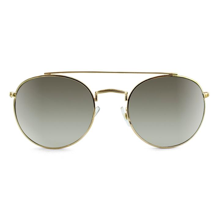 Target Men's Round Aviator Sunglasses With Silver Mirrored