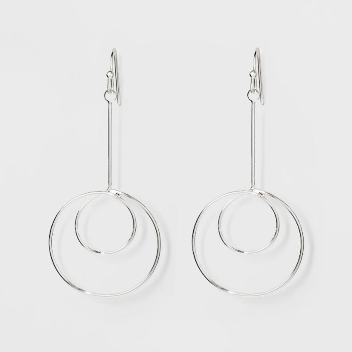 Two Wire Circles Hoop Earrings - A New Day