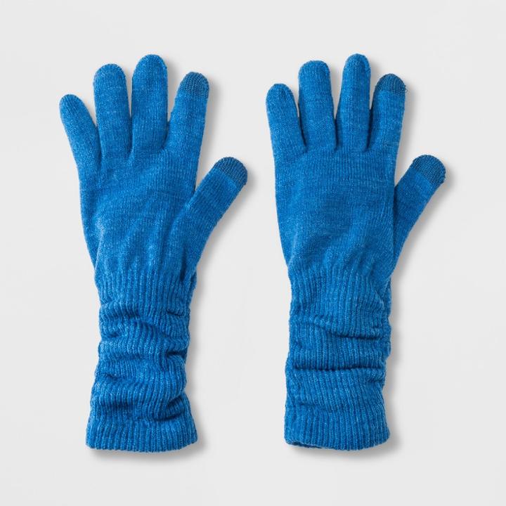 Women's Slouch Tech Touch Gloves - A New Day Blue