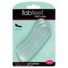 Women's Fab Feet By Foot Petals Back Of Heel Gel Insoles Shoe Cushion Clear - 3 Pairs, Adult Unisex,