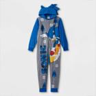 Boys' Sonic The Hedgehog Snowboard Blanket Sleeper Union Suit -