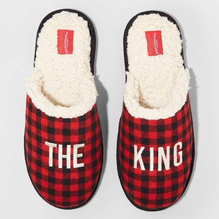 Men's Family Sleep King Slippers - Wondershop Red