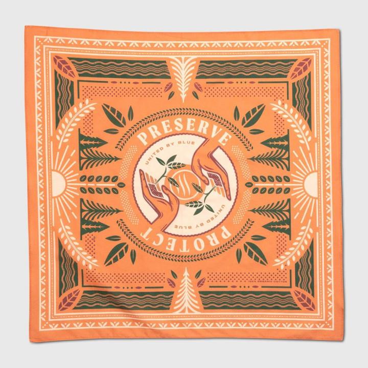 United By Blue Preserve And Protect Organic Cotton Bandana -