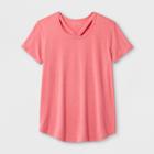 Girls' Short Sleeve Bar Front T-shirt - Art Class Pink