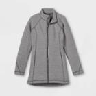 Girls' Sweater Tunic Fleece Jacket - All In Motion Gray