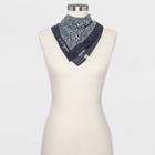 Women's Geo Print Bandana - Universal Thread Dark Gray
