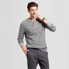 Men's Standard Fit Long Sleeve Henley T-shirt - Goodfellow & Co Gray