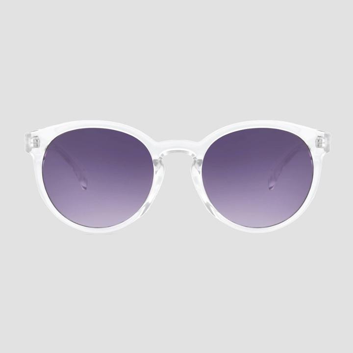 Women's Narrow Geo Sunglasses - Universal Thread Clear