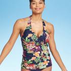 Women's Floral Halter Tankini Top - Kona Sol Floral S, Women's, Size: