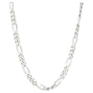 Tiara Sterling Silver 18 Figaro Chain Necklace,