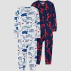 Toddler Boys' Whale/lobster Footed Pajama - Just One You Made By Carter's Blue/black