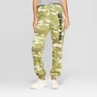 Women's Smokey Bear Only You Camo Print Jogger (juniors') - Olive