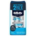 Gillette Undefeated Clear Gel Men's Antiperspirant & Deodorant Twin