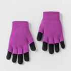 Girls' Solid Gloves - Cat & Jack Black