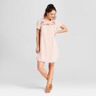 Women's Floral Embroidered Dress - Knox Rose Blush