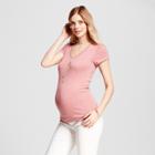 Maternity V-neck T-shirt - Isabel Maternity By Ingrid & Isabel Earth Red Heather
