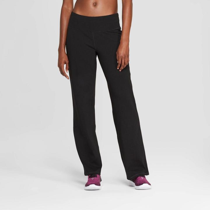 Women's Mid-rise Cotton Pants 28.5 - C9 Champion Black M,